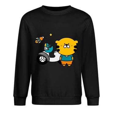 Front Patterned Long Sleeve TopShrink-Resistant Pure