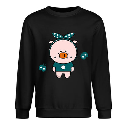 Front Patterned Long Sleeve TopRelaxed Standard