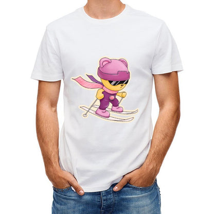 Inlex Bear T-shirtsFade-Resistant Recycled T-Shirt