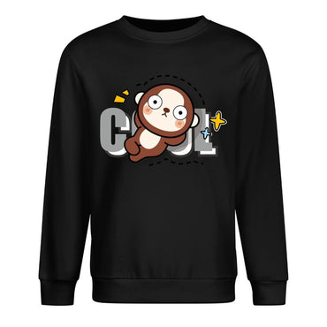 Front Patterned Long Sleeve TopColorfast Double-Stitched