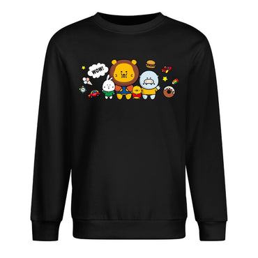 Front Patterned Long Sleeve TopClean TimelessComfort