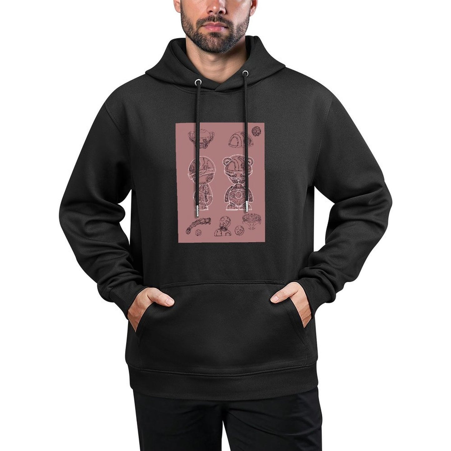 Hoodie Front PatternDaily SoftLine