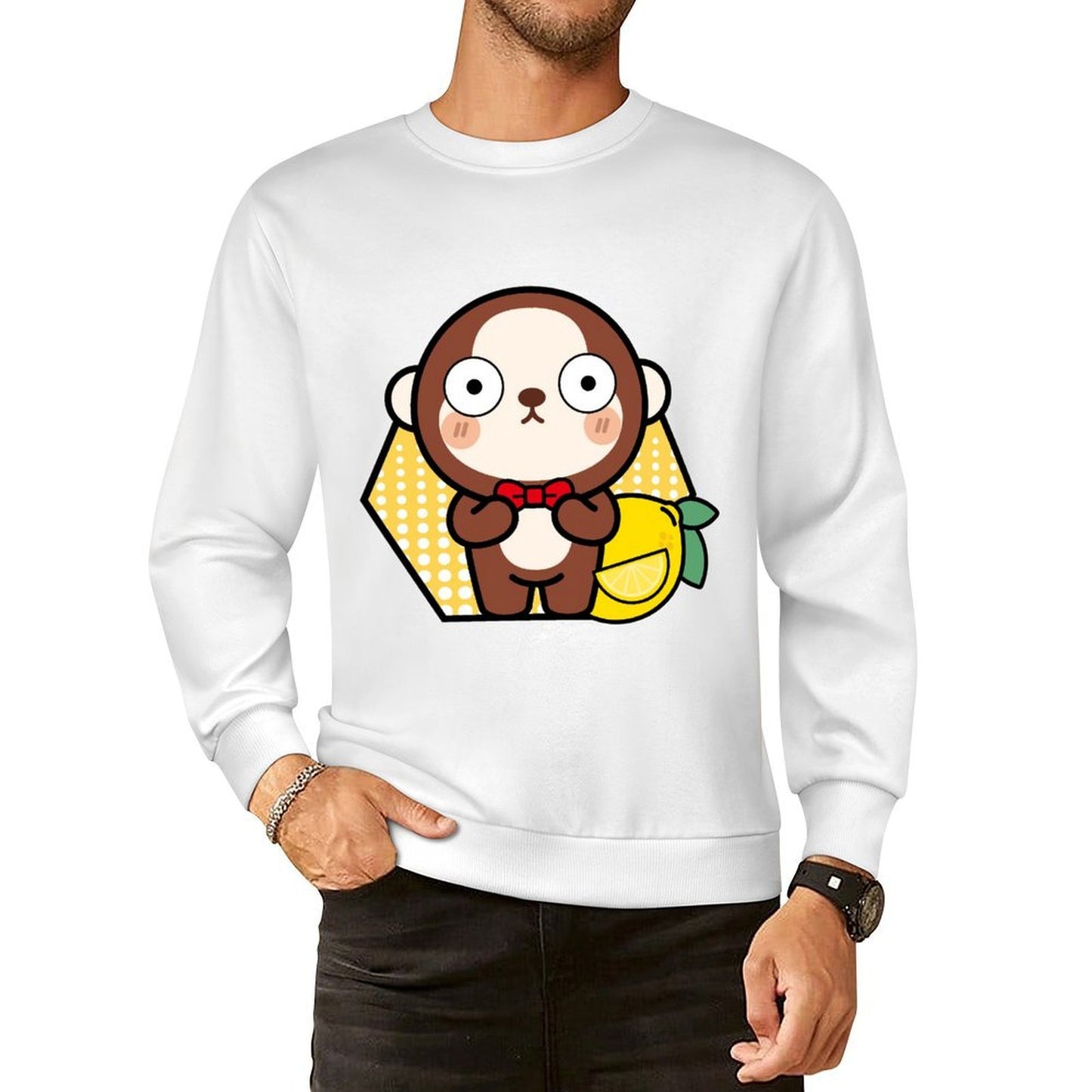 Front Patterned Long Sleeve TopActiveStyle Street