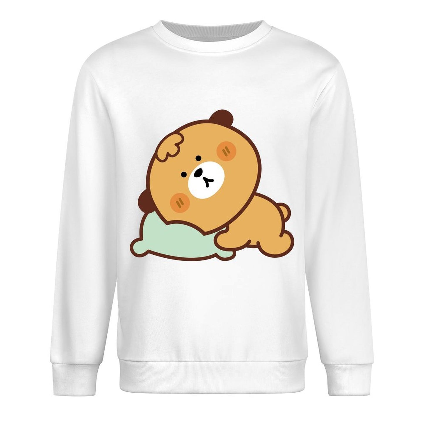 Front Patterned Long Sleeve TopLifestyle Easy-Care