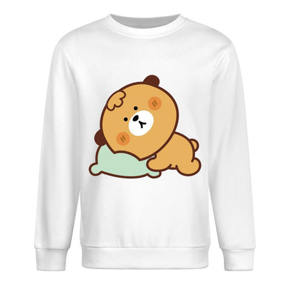 Front Patterned Long Sleeve TopLifestyle Easy-Care