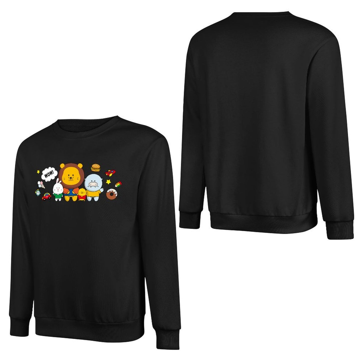 Front Patterned Long Sleeve TopEco / Sustainable Relaxed