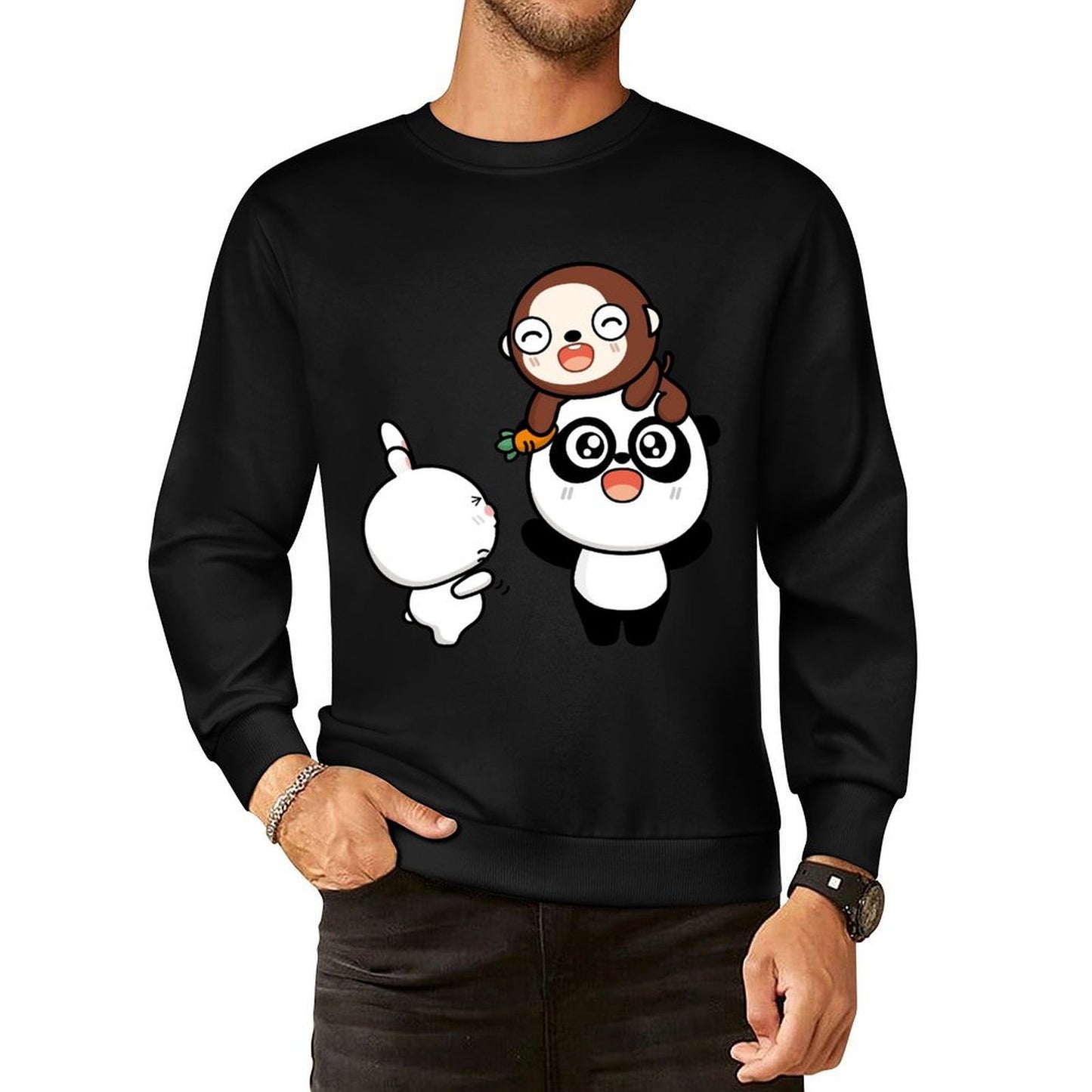 Front Patterned Long Sleeve TopFundraising EverydayWear