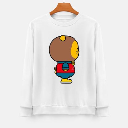 Front Patterned Long Sleeve TopModernFit Heavyweight