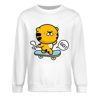 Front Patterned Long Sleeve TopUrban Minimal