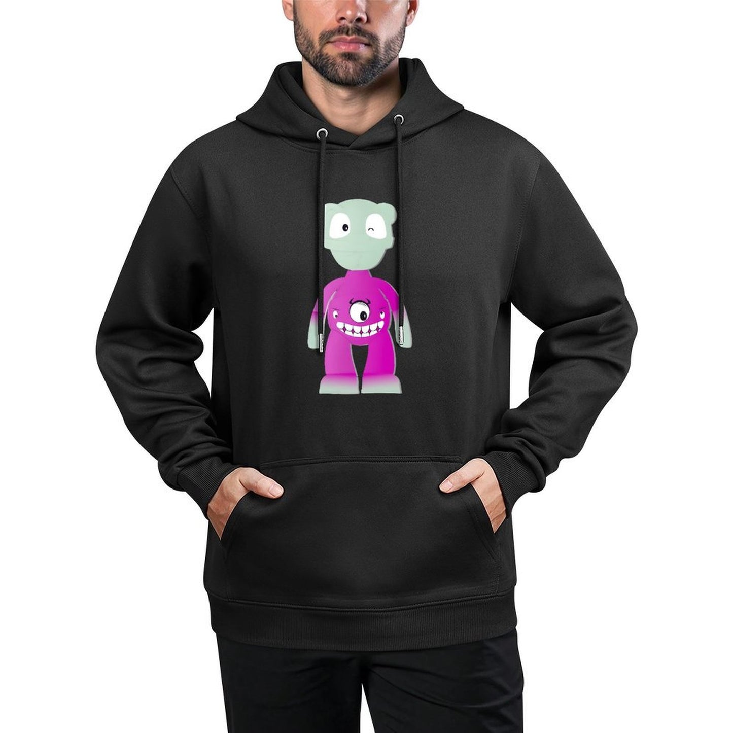 IPIB 250g Hooded Pocket Sweatshirt Front GraphicMen's Hooded  Sweatshirt6000142-4