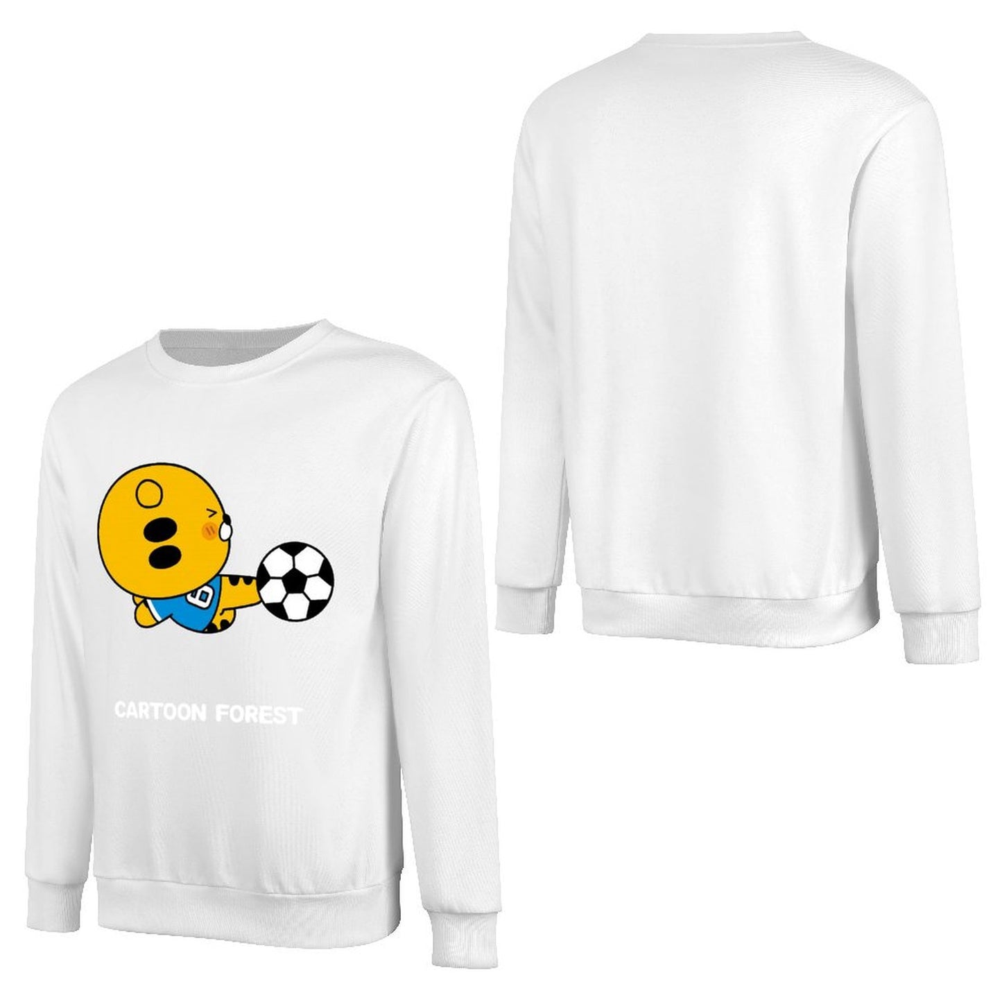 Front Patterned Long Sleeve TopComfortSeries Fade-Proof