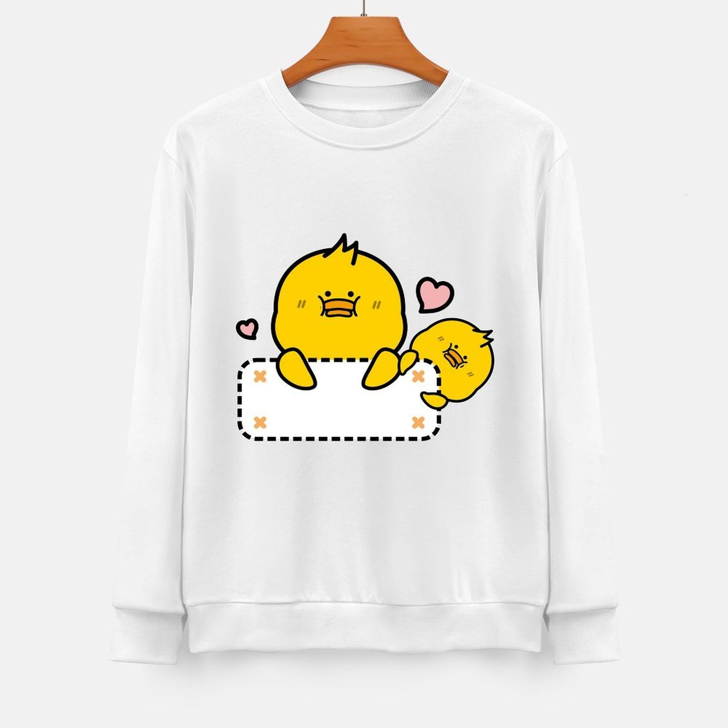 Front Patterned Long Sleeve TopColorfast Essential