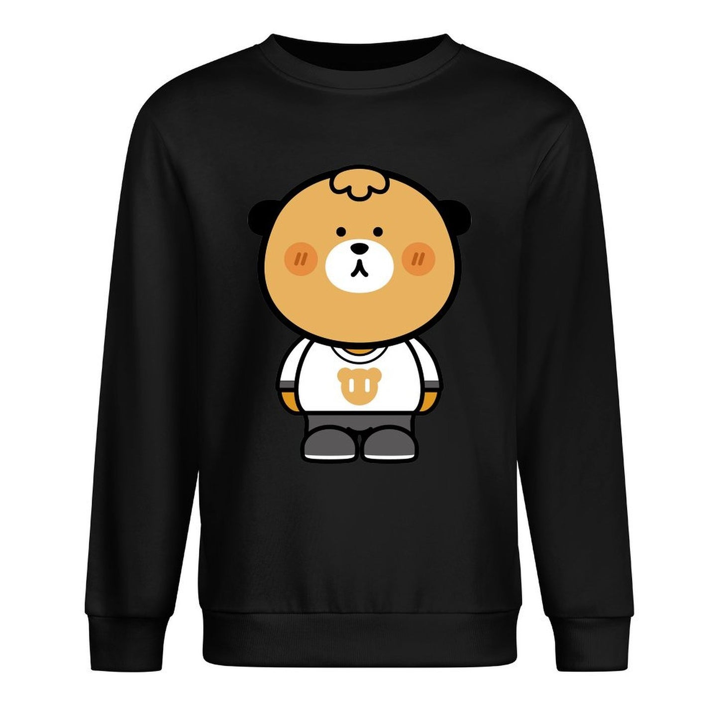 Front Patterned Long Sleeve TopSoftTouch LooseFit