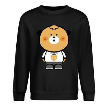 Front Patterned Long Sleeve TopSoftTouch LooseFit