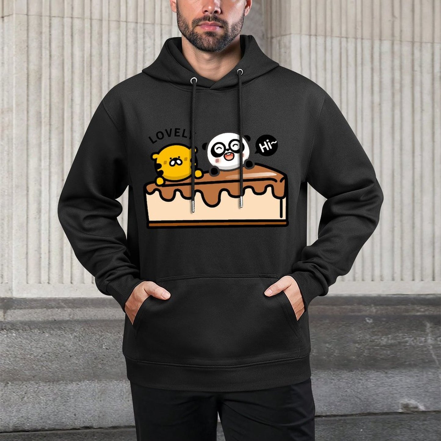 IPBR 250g Hooded Pocket Sweatshirt Front GraphicMen's Hooded  Sweatshirt4001031