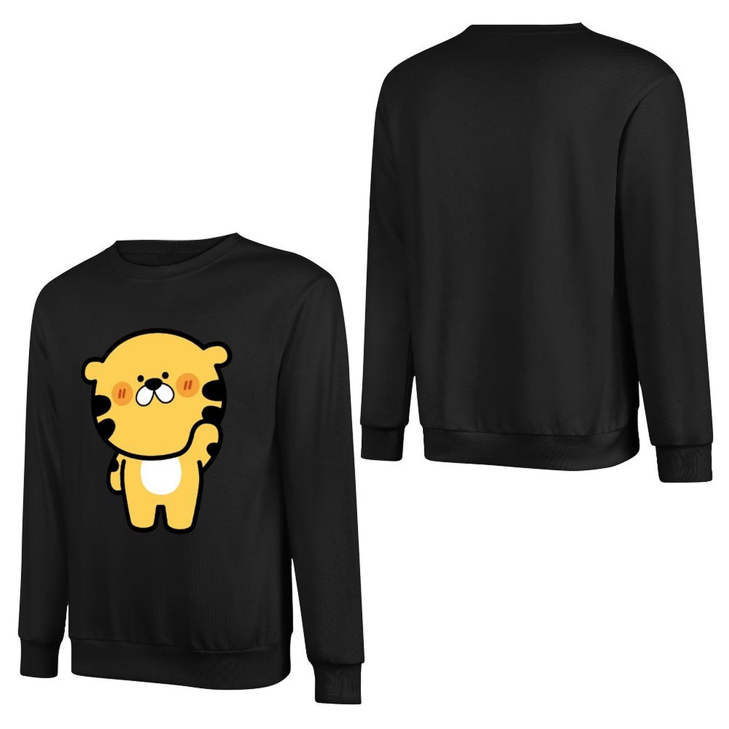 Front Patterned Long Sleeve TopSolid Minimalist