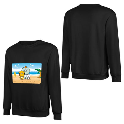 Front Patterned Long Sleeve TopNeutral Eco-Conscious