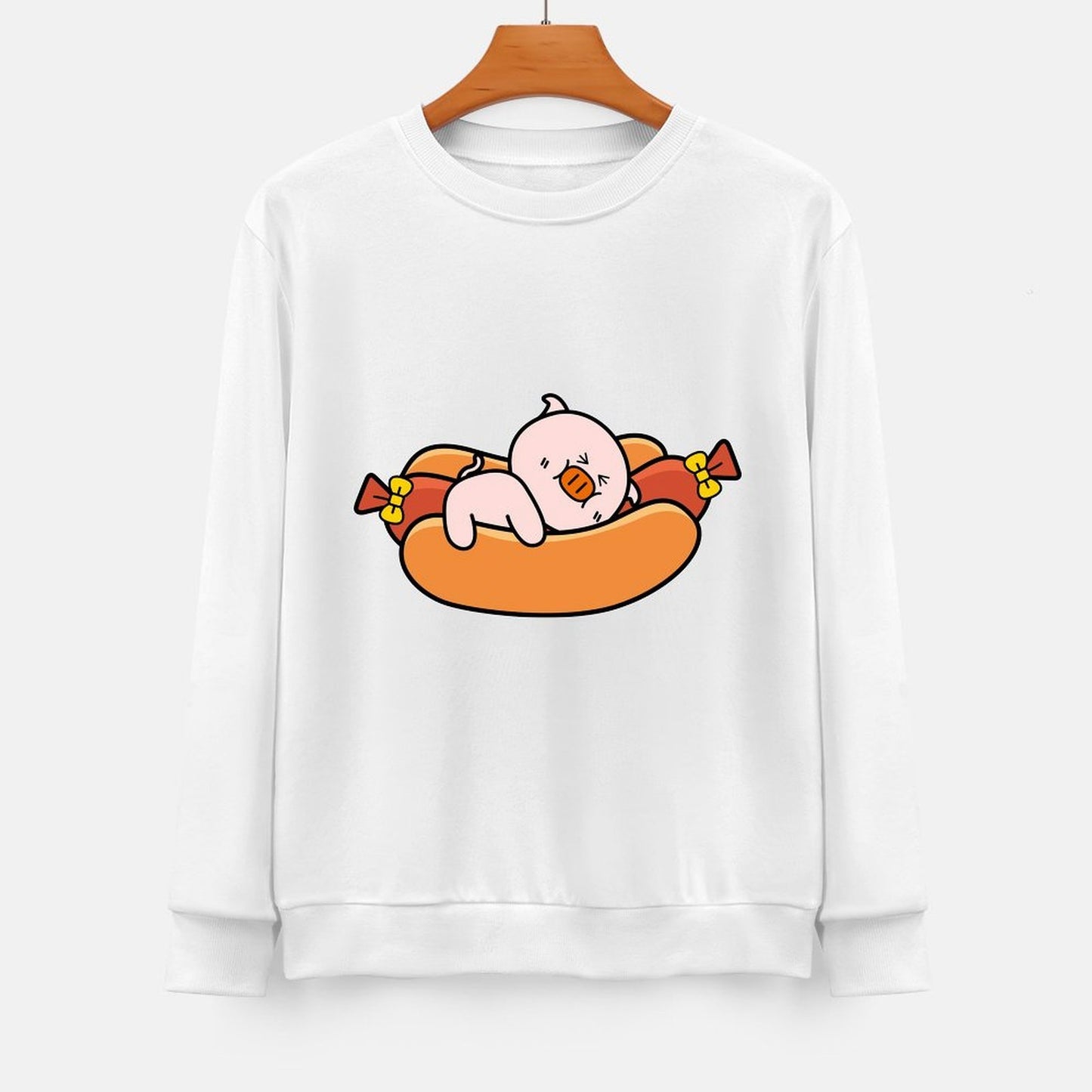 Front Patterned Long Sleeve TopCleanCut TimelessStyle