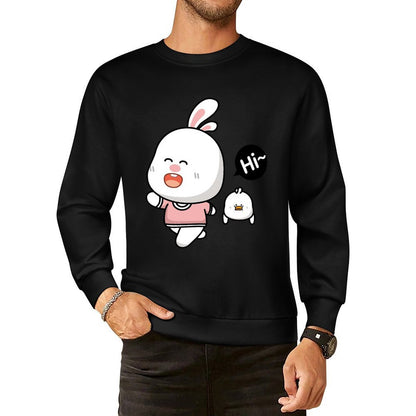 Front Patterned Long Sleeve TopFundraising Double-Stitched