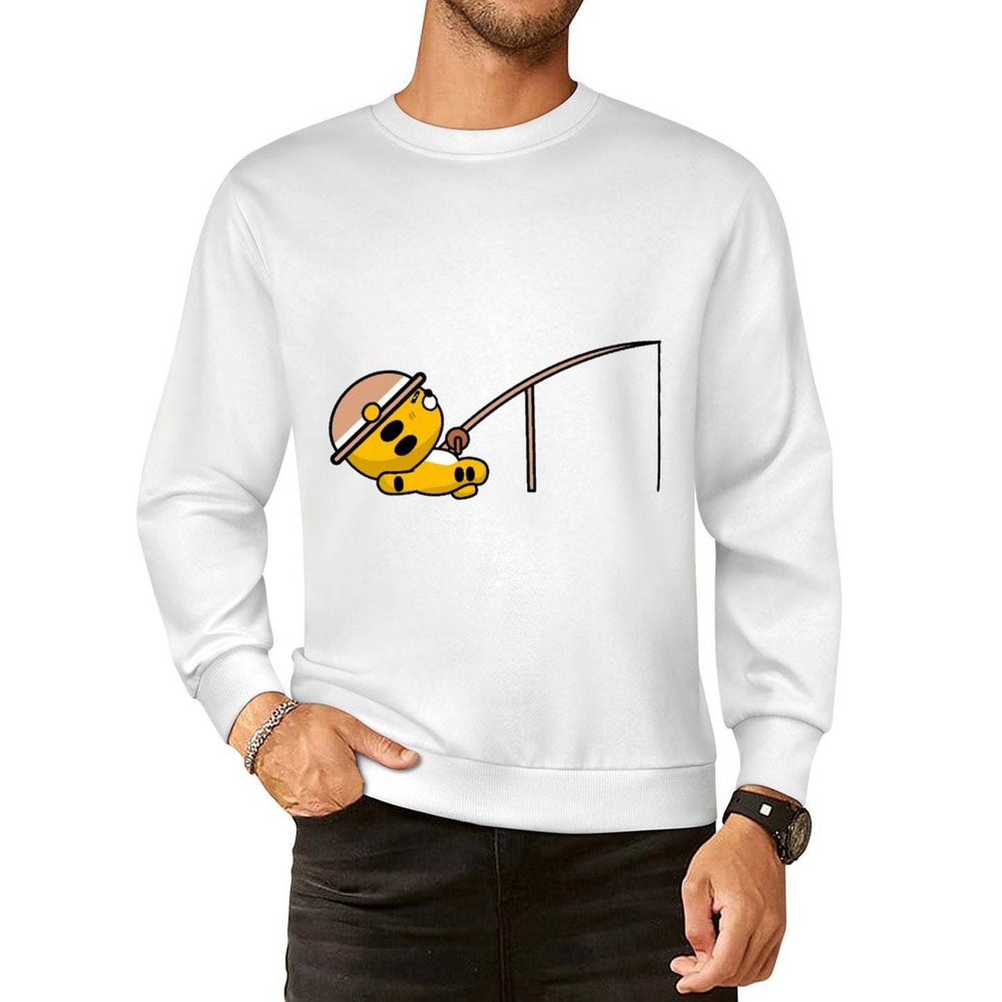 Front Patterned Long Sleeve Top100% Cotton Timeless