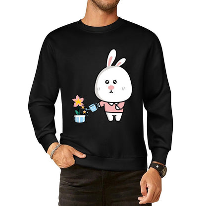 Front Patterned Long Sleeve TopSimple Oversized