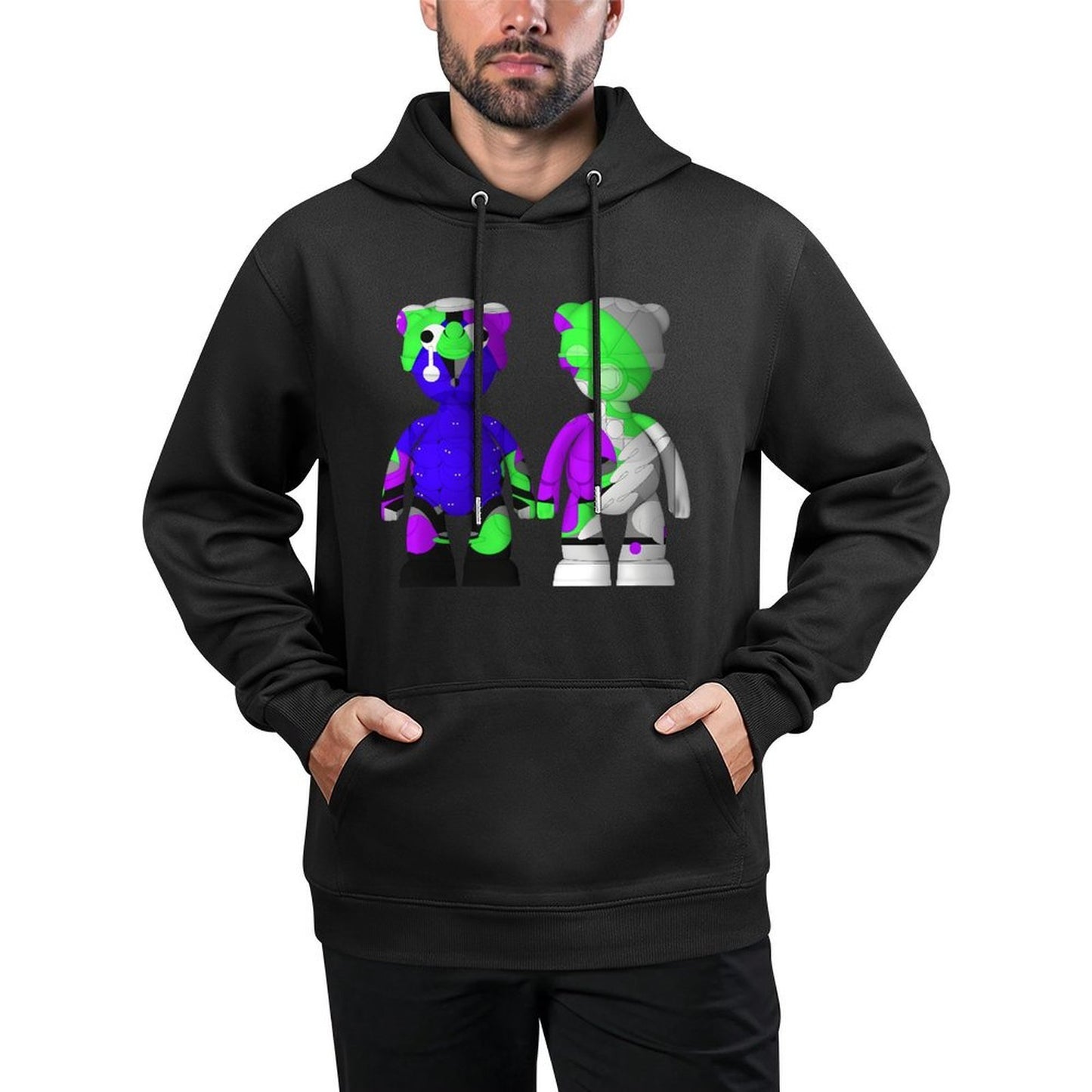 IPIB 250g Hooded Pocket Sweatshirt Front GraphicMen's Hooded  Sweatshirt6000144-9