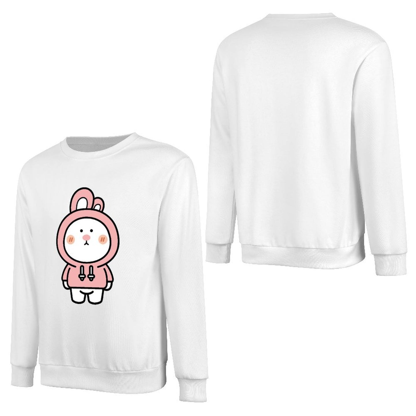 Front Patterned Long Sleeve TopComfortFit Retro