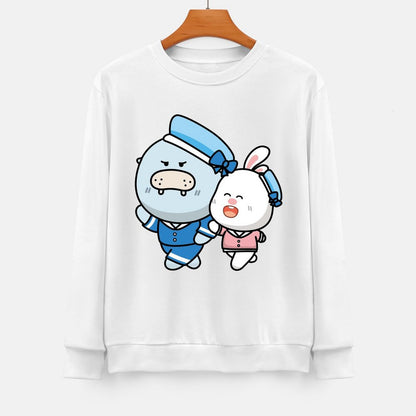 Front Patterned Long Sleeve TopRelaxFit Wrinkle-Free