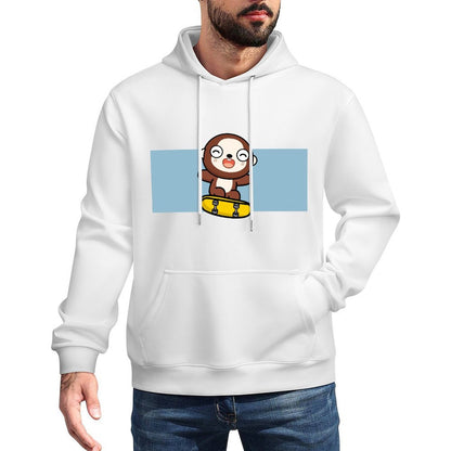 Batch-Printed Smooth Front Graphic Hoodies