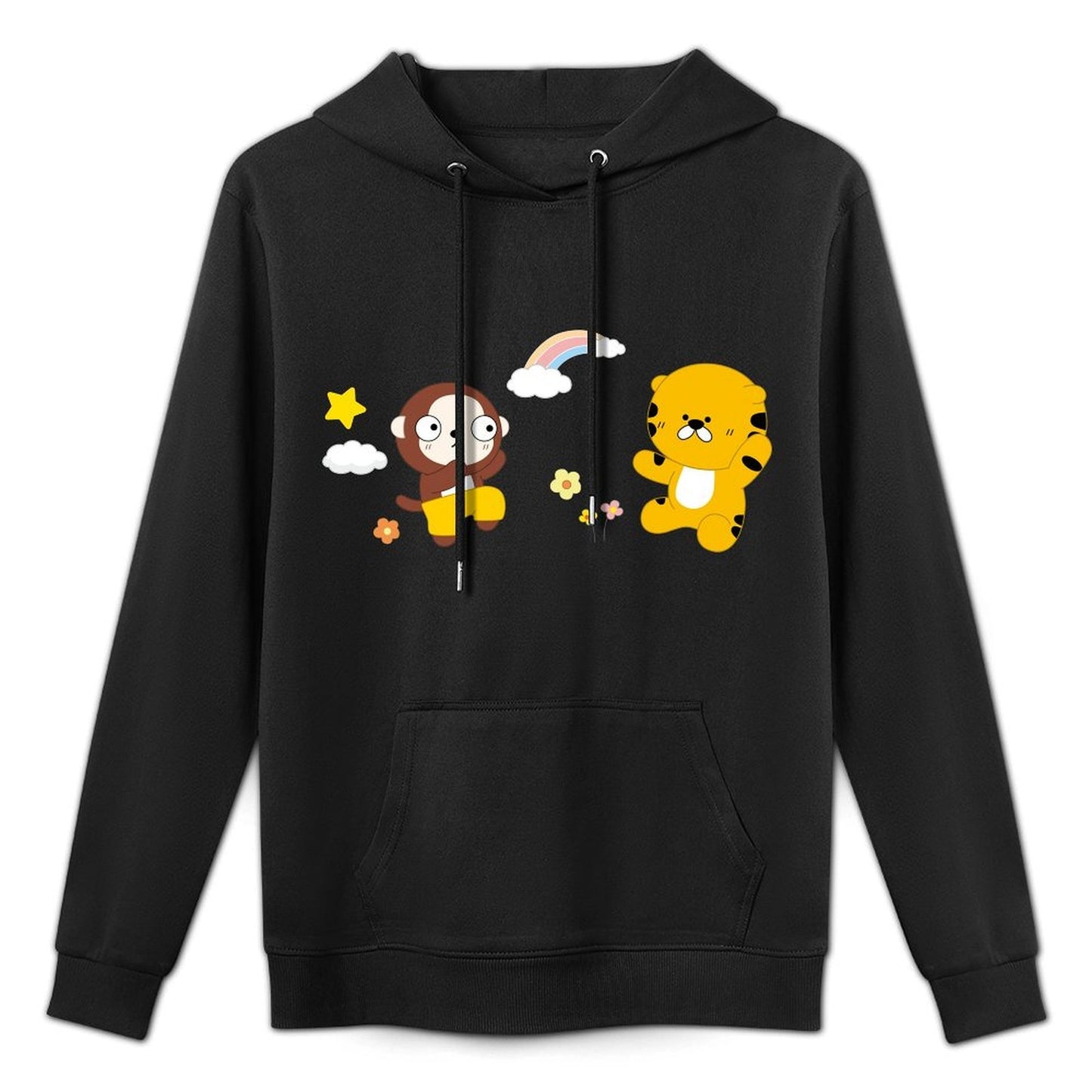 Casual Printed Front Graphic Hoodies