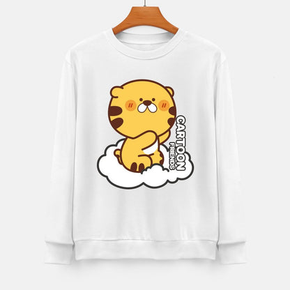 Front Patterned Long Sleeve TopTear-Resistant Sharp