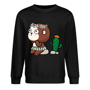 Front Patterned Long Sleeve TopSoft Batch-Printed