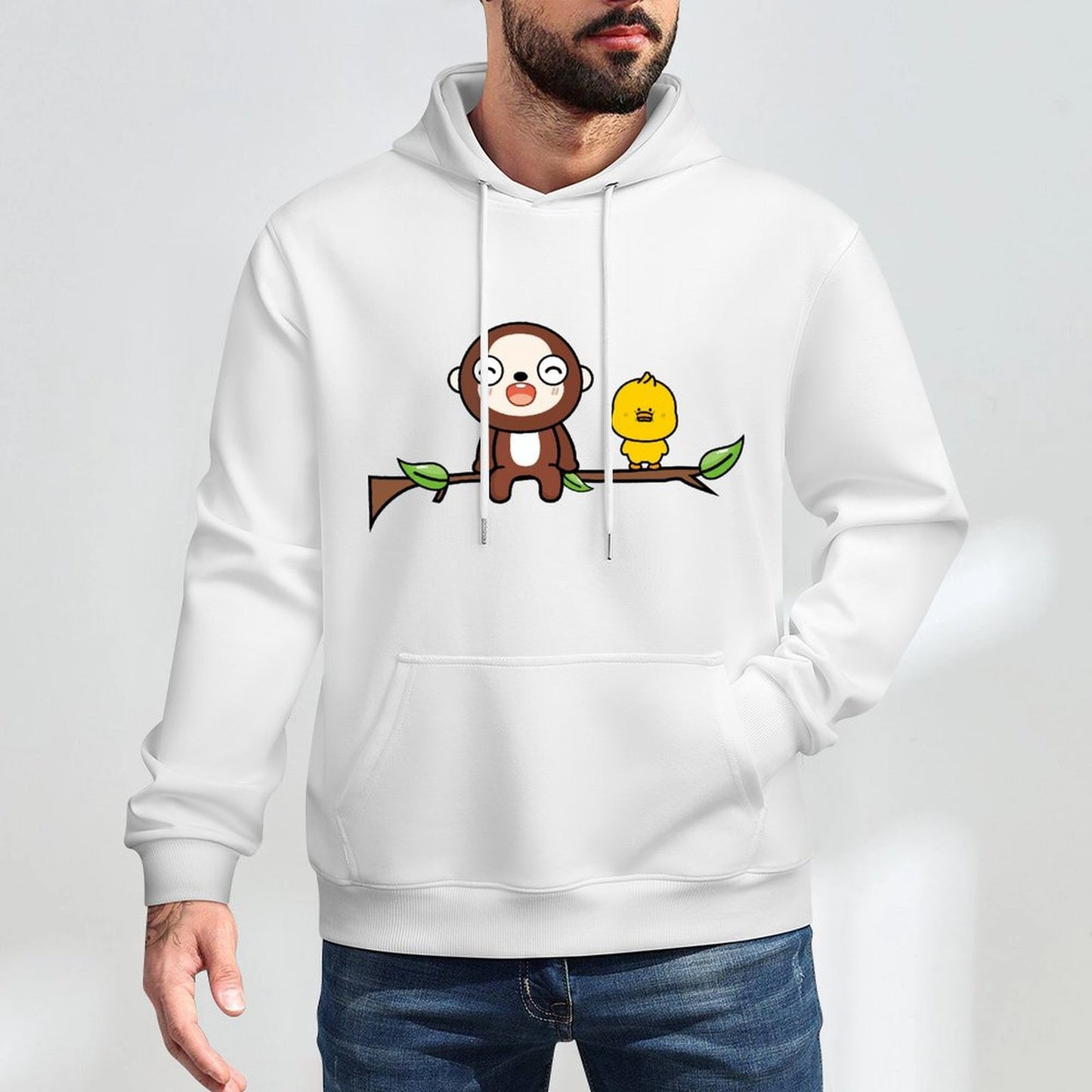 Fitted TrueComfort Front Graphic Hoodies