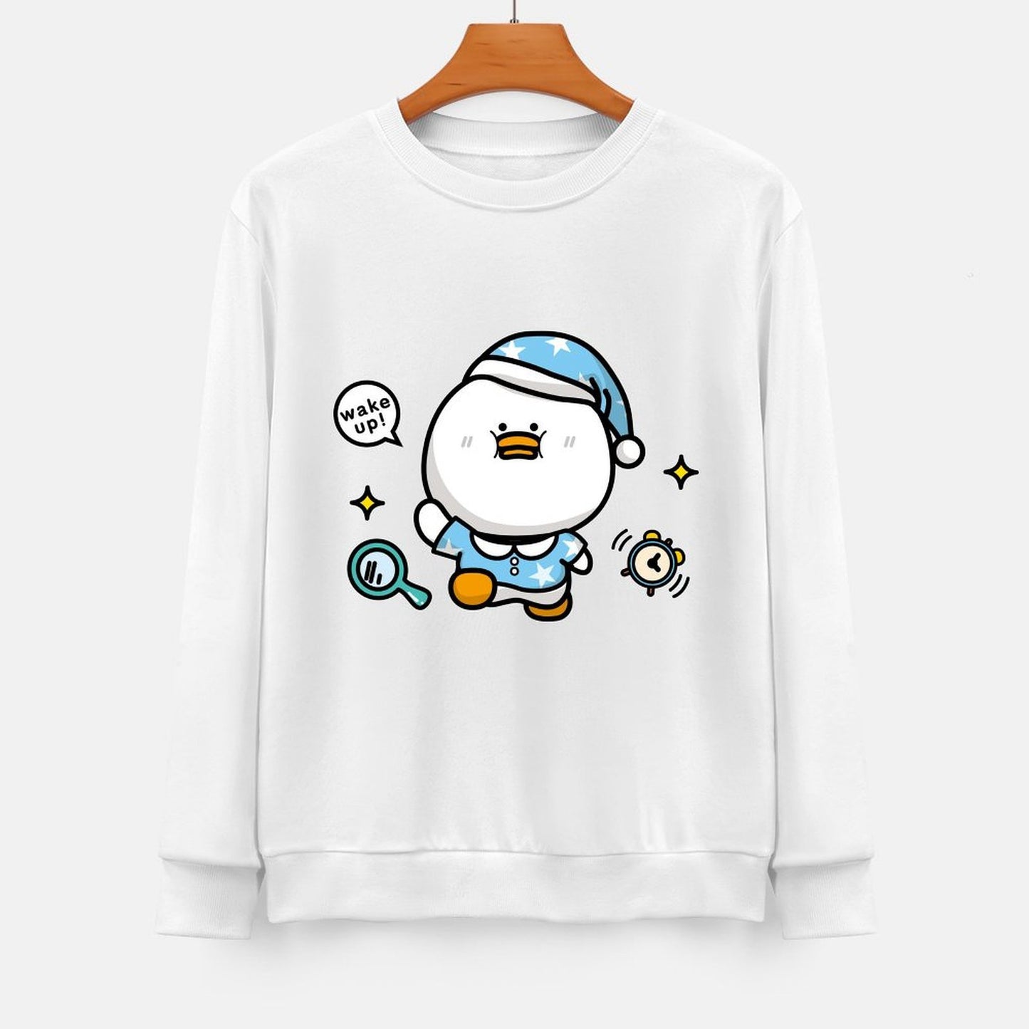 Front Patterned Long Sleeve TopTimeless Relaxed Fit