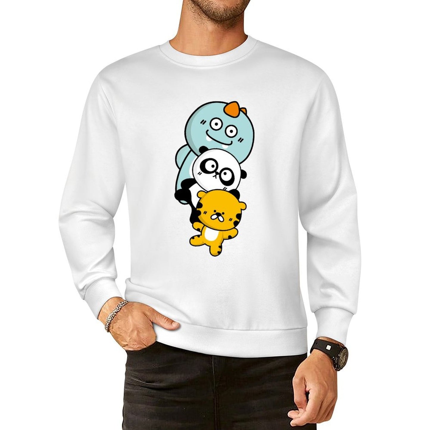 Front Patterned Long Sleeve TopHeritage PureStyle