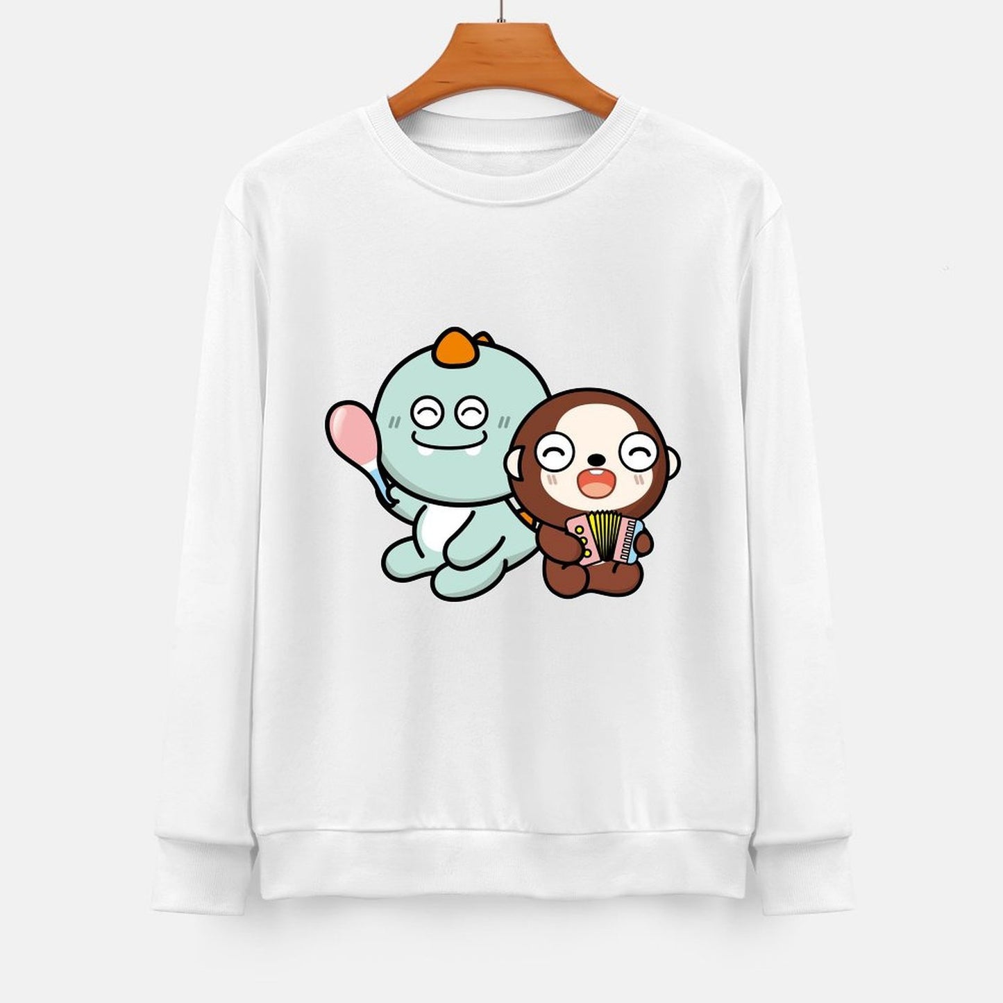 Front Patterned Long Sleeve TopLifestyle Neutral