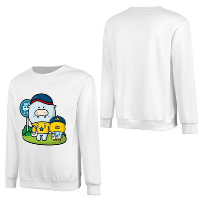 Front Patterned Long Sleeve TopMidweight ComfortLine