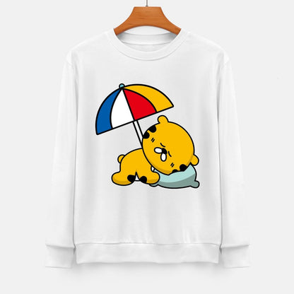 Front Patterned Long Sleeve TopClassicLine Everyday