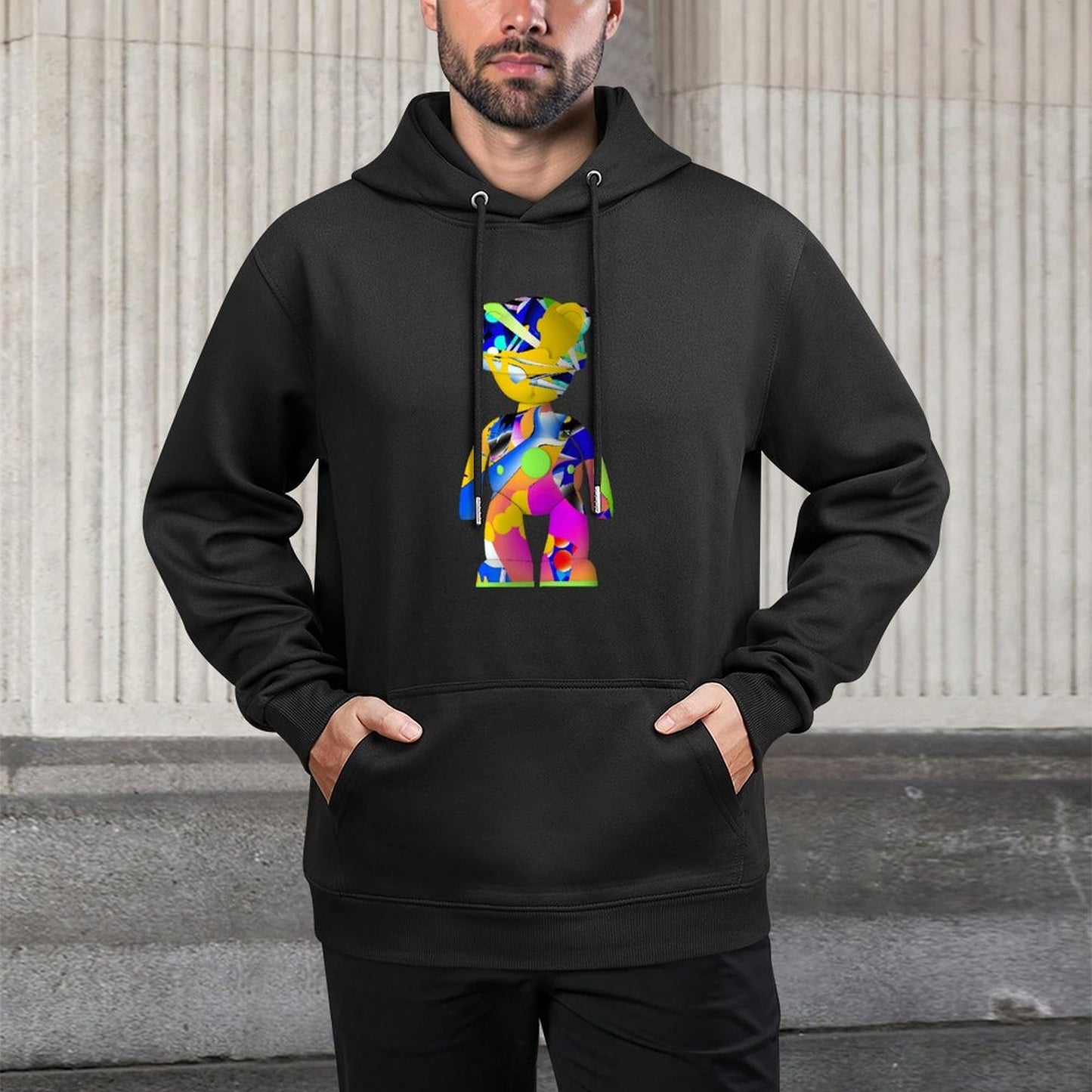 IPIB 250g Hooded Pocket Sweatshirt Front GraphicMen's Hooded  Sweatshirt6000110-5