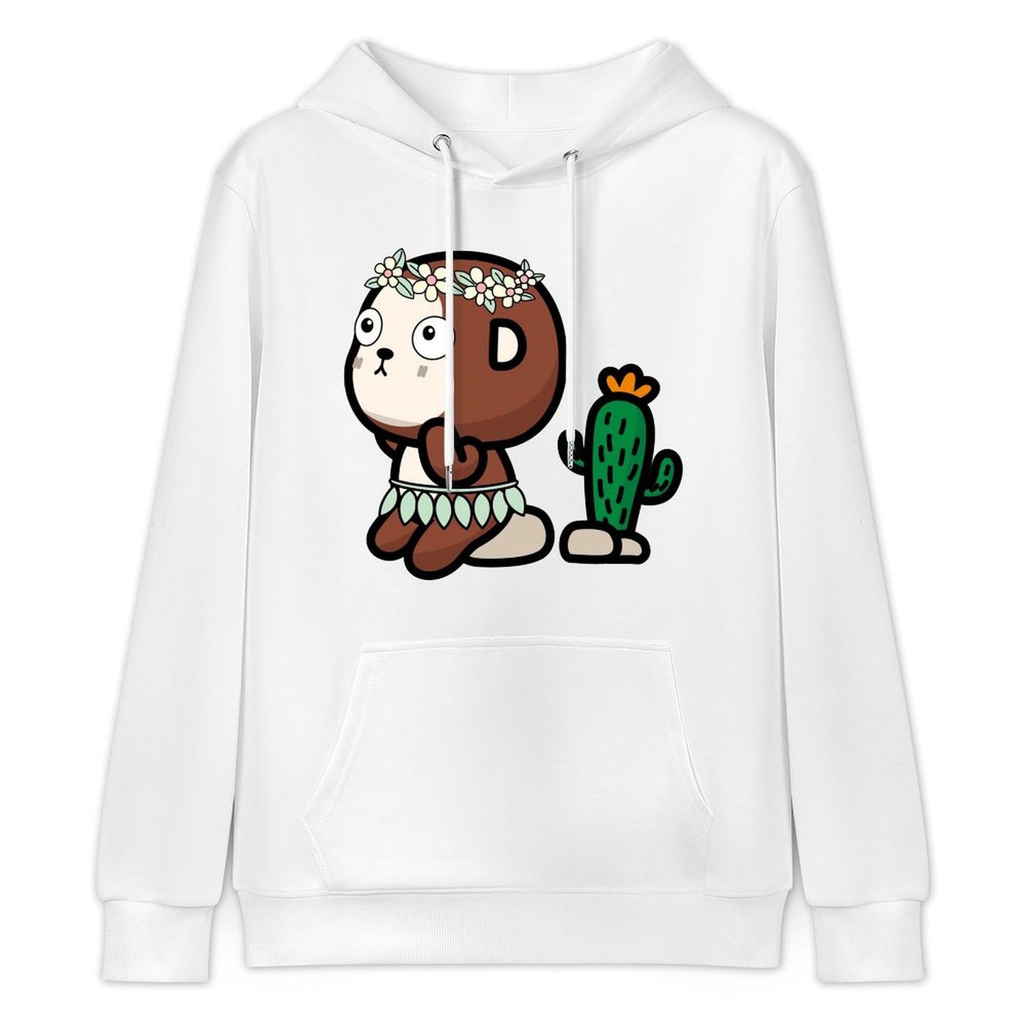 Wrinkle-Free Crew Neck Front Graphic Hoodies