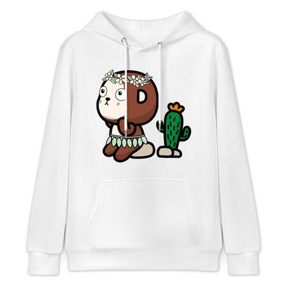 Wrinkle-Free Crew Neck Front Graphic Hoodies