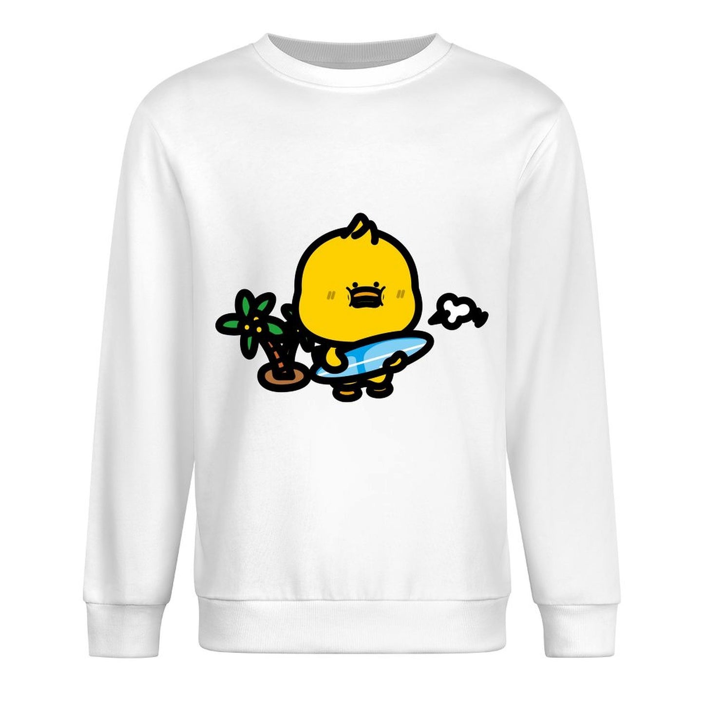 Front Patterned Long Sleeve TopSmoothWear Design-Your-Own