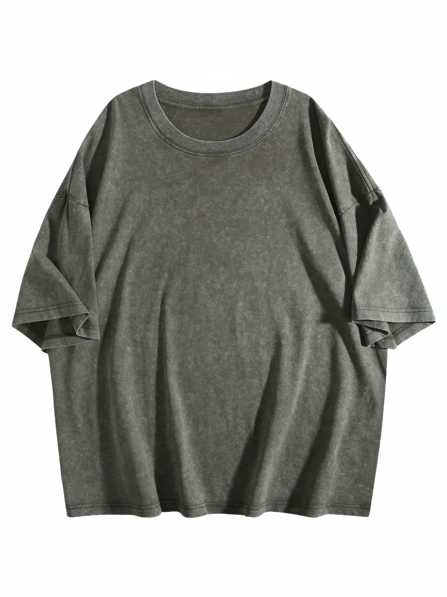 230gsm Heat Transfer Print Canvas Cotton Pre-washed T-shirt, Front Print, Teal