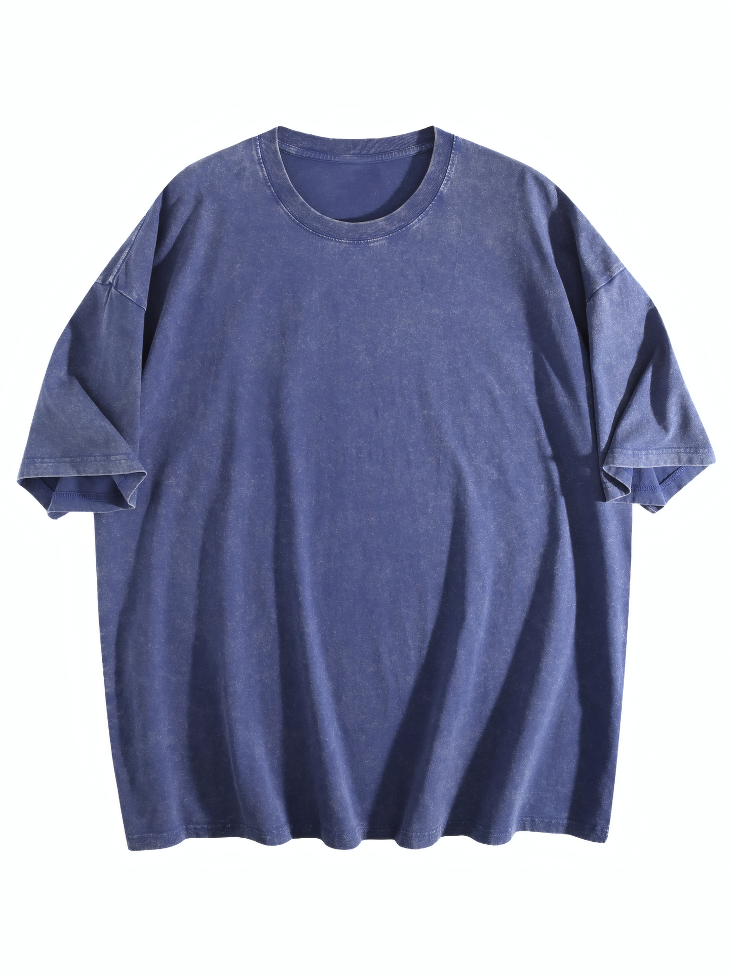 230gsm Heat Transfer Canvas Cotton Pre-washed T-shirt, Front Panel Print, Ice Blue