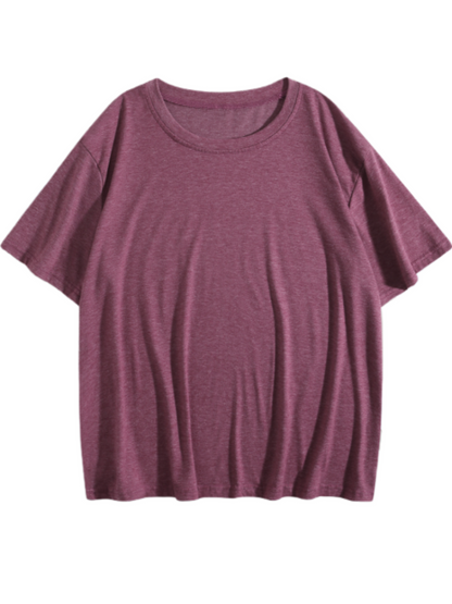 Customizable Front Design Women's Short-Sleeve Burgundy