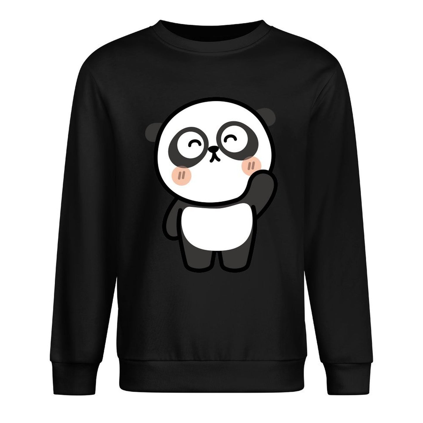 Front Patterned Long Sleeve TopPure Fade-Resistant