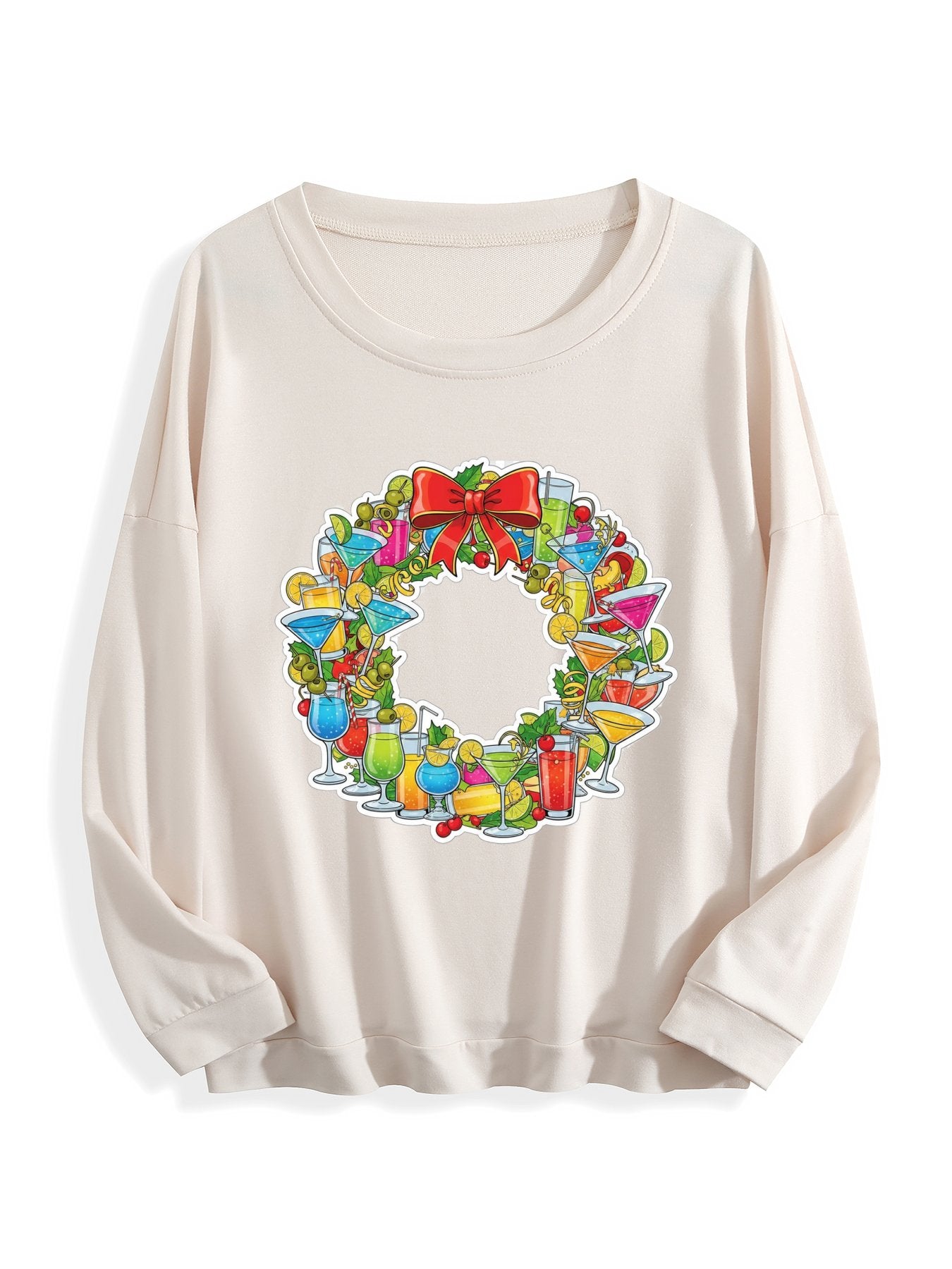 Customized Christmas-themed hoodies wreath