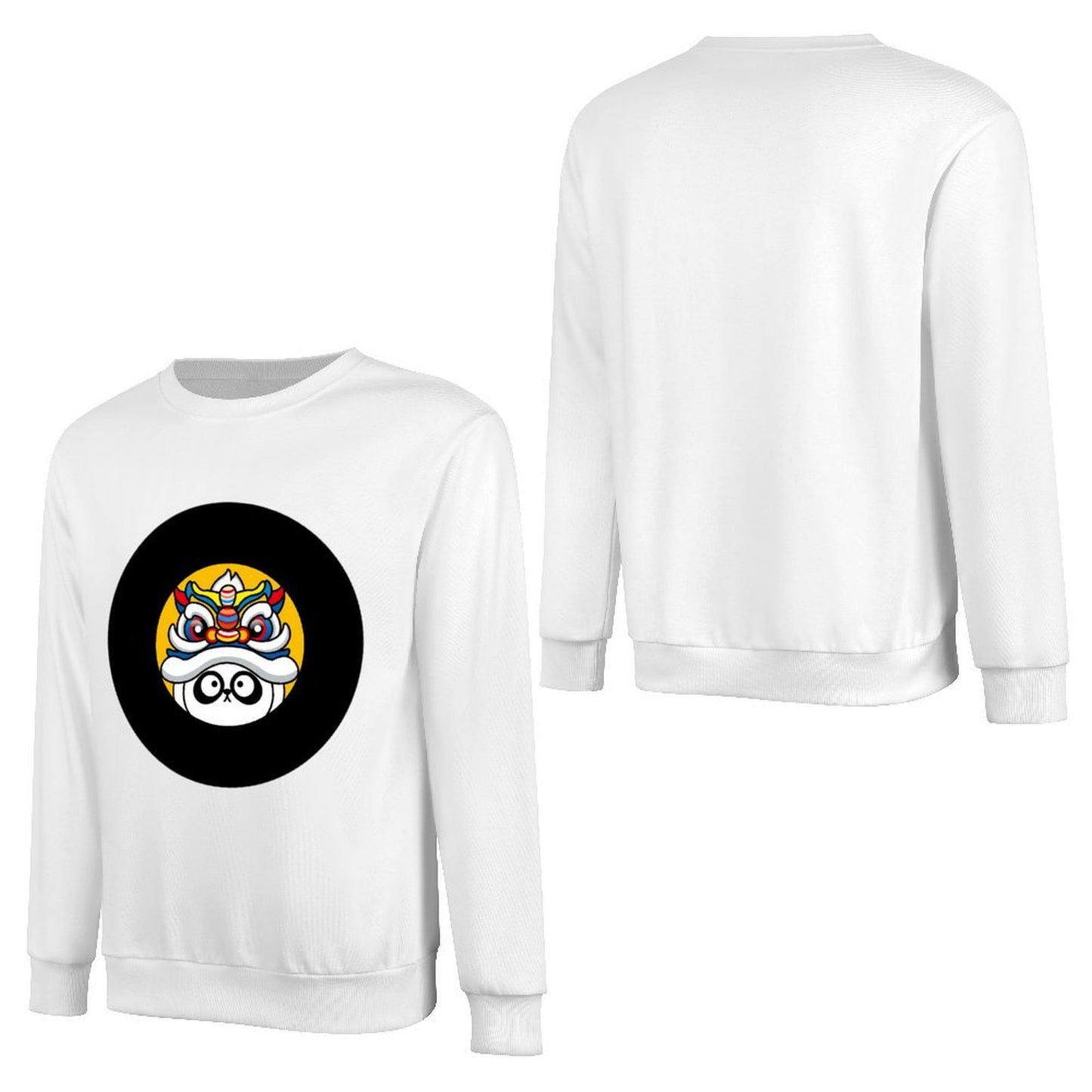 Front Patterned Long Sleeve TopRelaxed ClassicFit