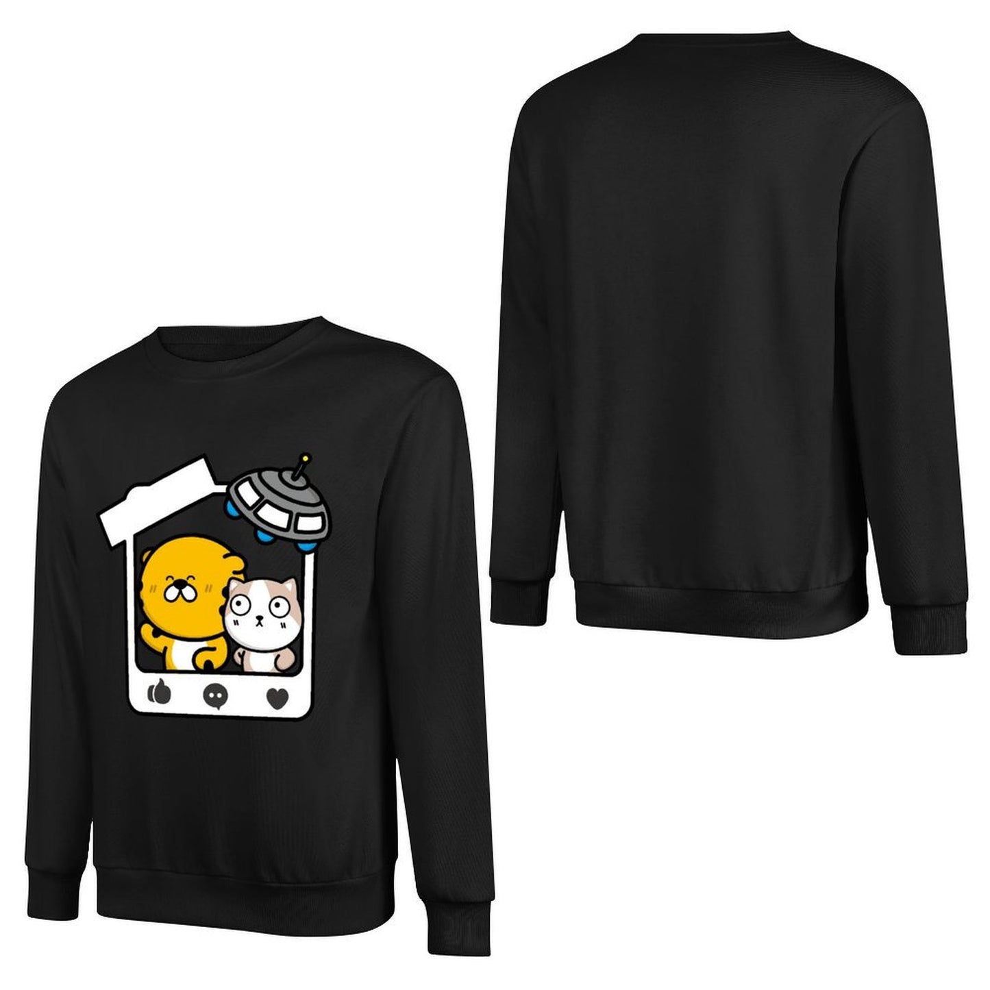 Front Patterned Long Sleeve TopStrong Clean