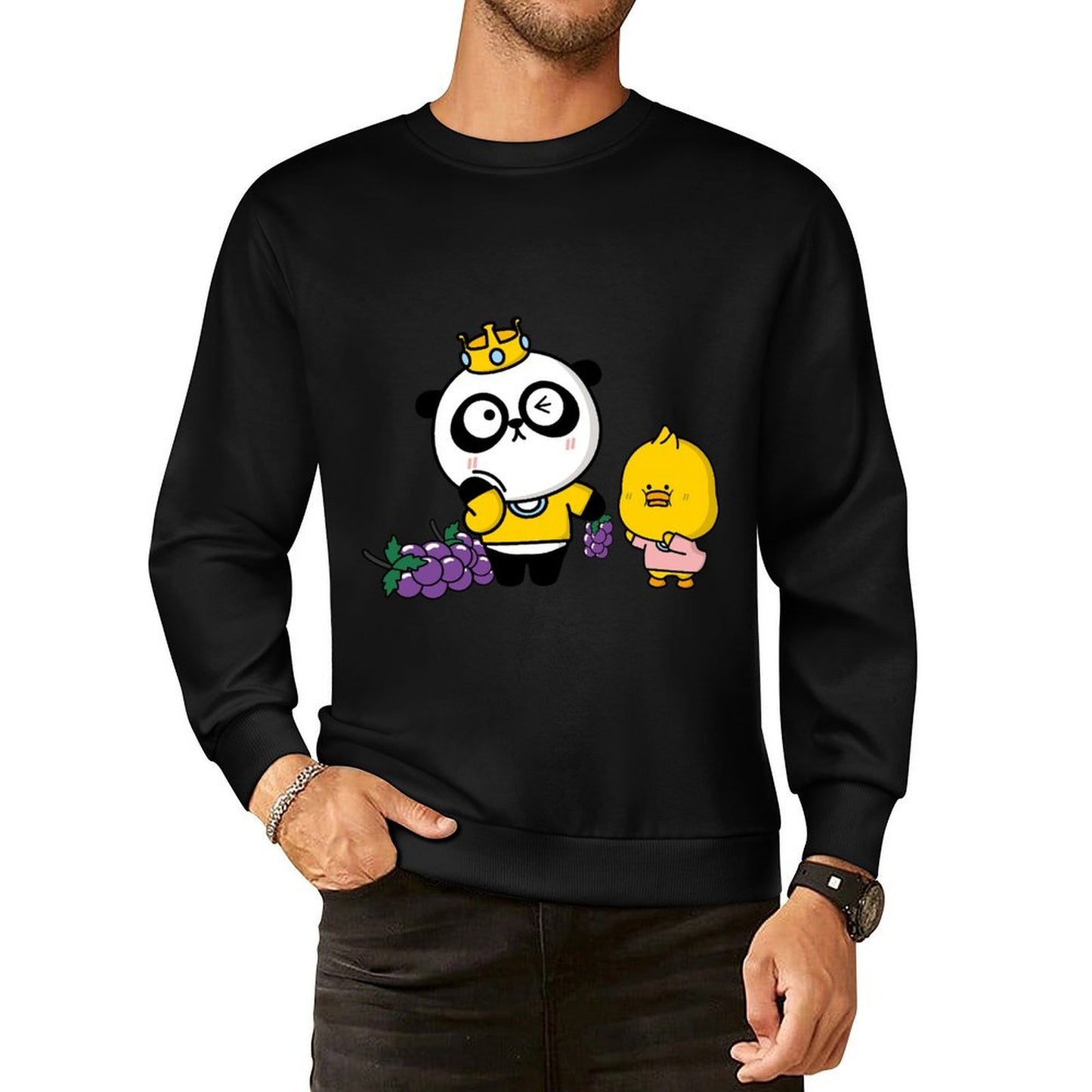 Front Patterned Long Sleeve TopComfortSeries Recycled